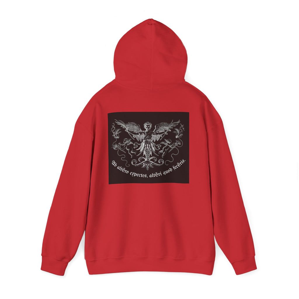 Phoenix Crest Hoodie — "We alone create, alone save, alone" Gothic Graphic Sweatshirt