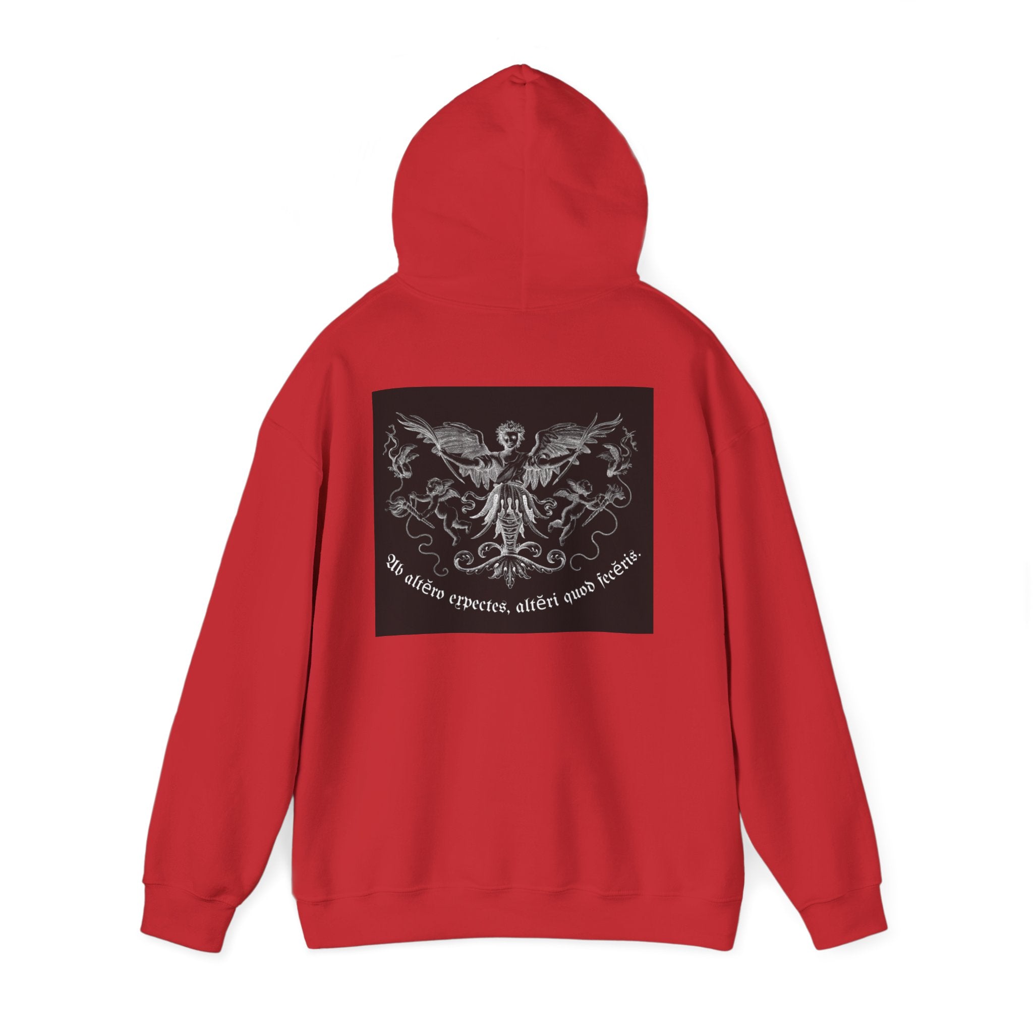 Phoenix Crest Hoodie — "We alone create, alone save, alone" Gothic Graphic Sweatshirt