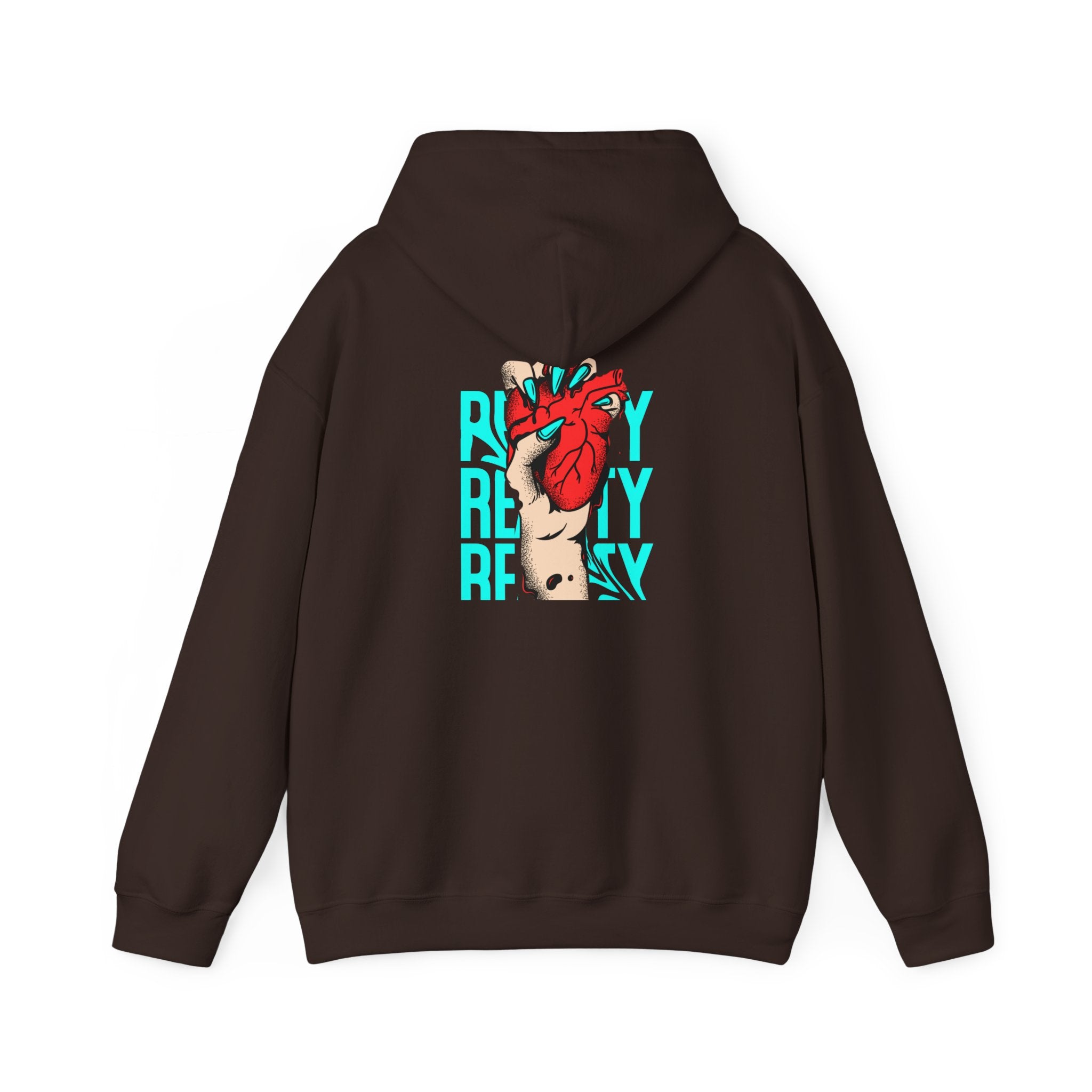 Heart in Hand Hoodie — 'Ready' Graphic Pullover