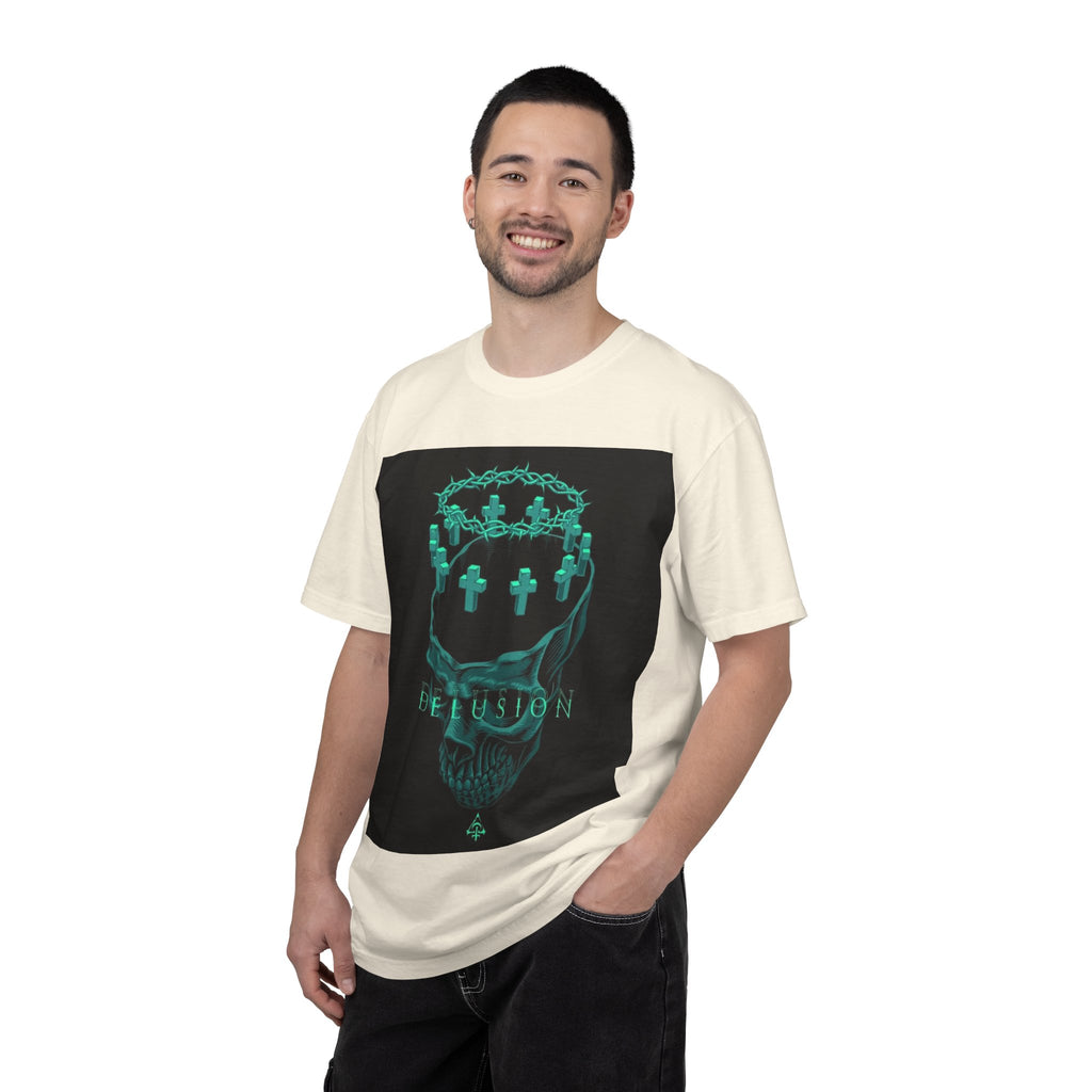 Skull Crown Tee — 'Delusion' Gothic Graphic T-Shirt