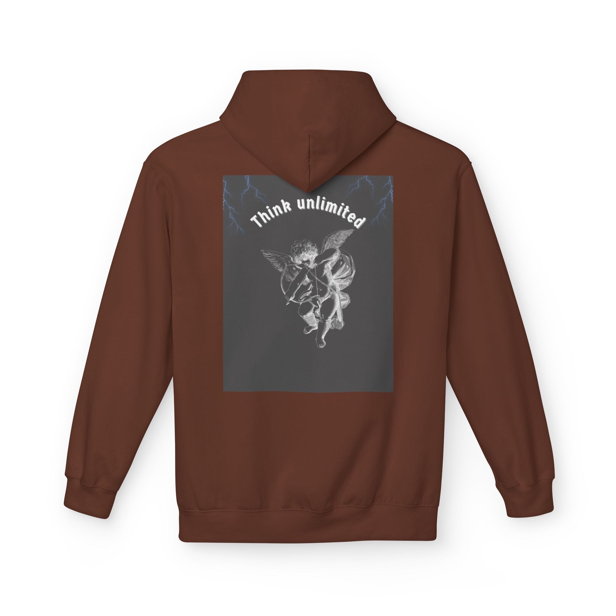 Think Unlimited Hoodie — Inspirational Angel Graphic Pullover