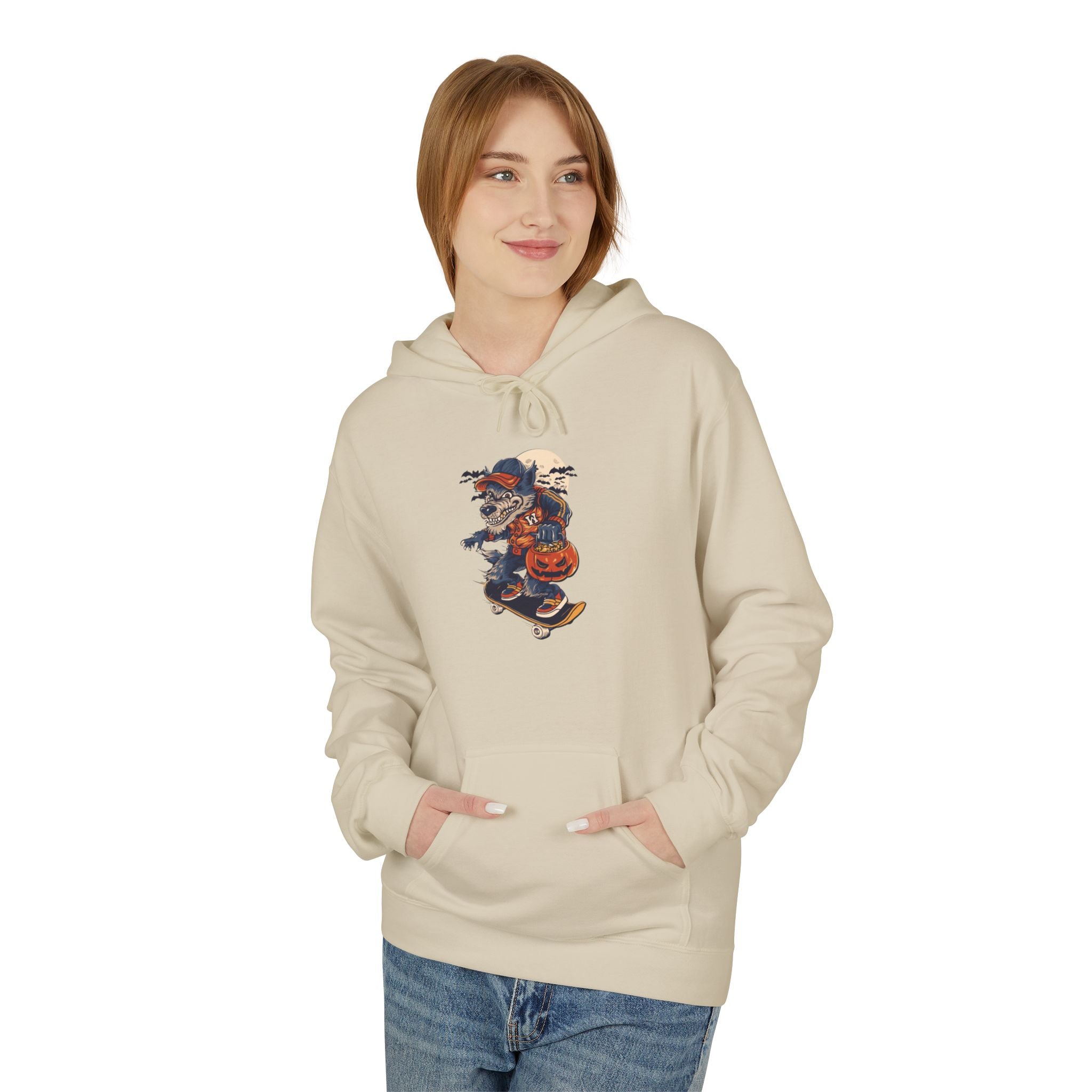 Skull Collage Hoodie — Grunge Floral Skull Graphic Pullover