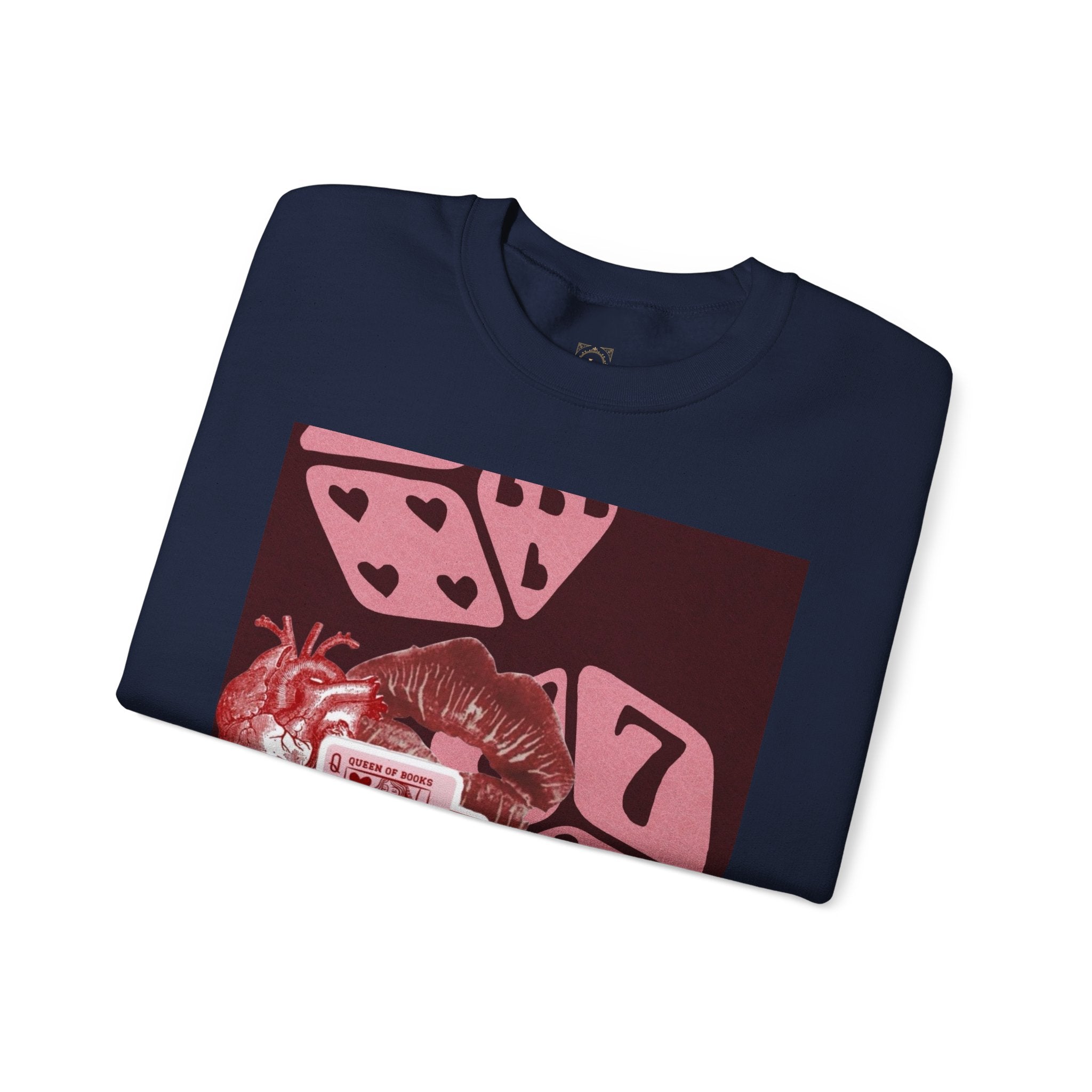 Lucky Heart Dice Crewneck Sweatshirt — 'Legaciess' Logo Back