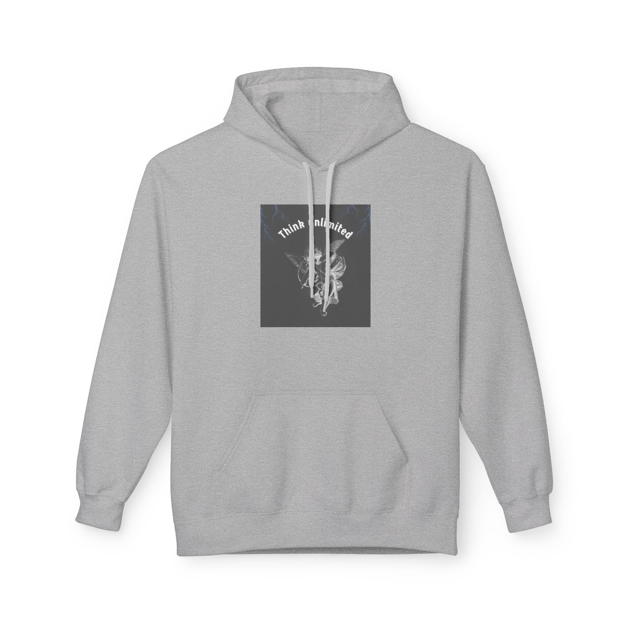 Think Unlimited Hoodie — Inspirational Angel Graphic Pullover