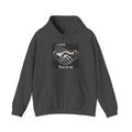 Trust No One Hoodie — Snake Handshake Graphic Hoodie