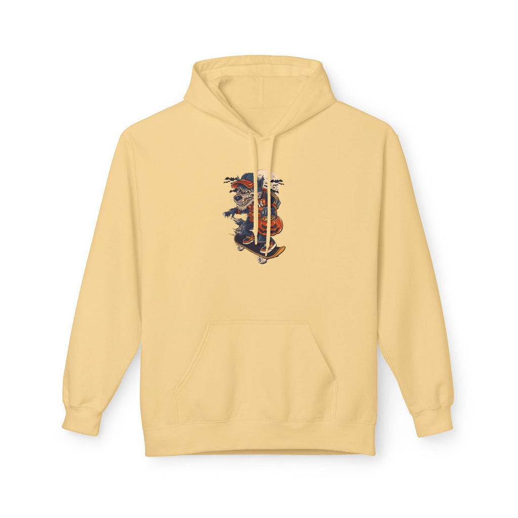 Skull Collage Hoodie — Grunge Floral Skull Graphic Pullover