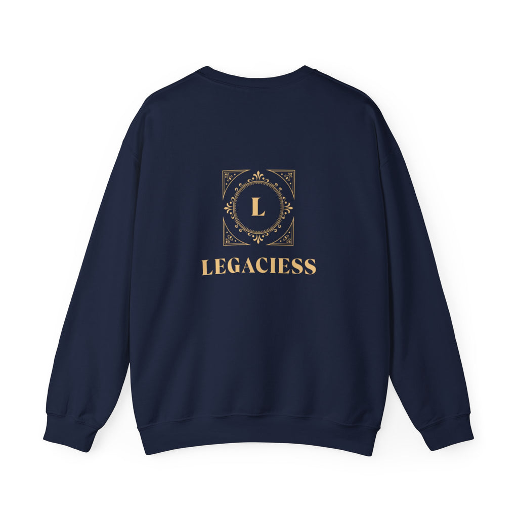 Cosmic Eclipse Crewneck Sweatshirt — 'Legaciess' Logo Back