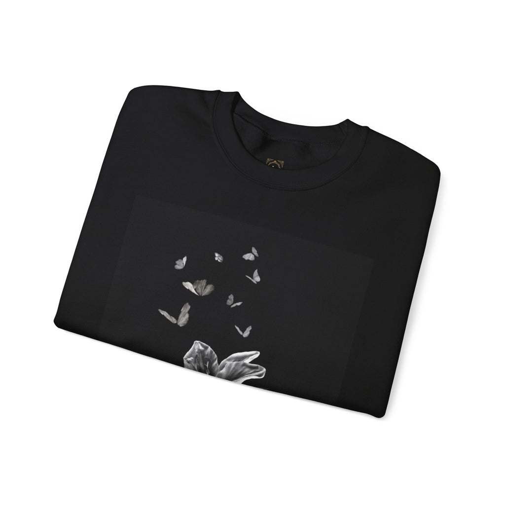 Floral Butterfly Crewneck Sweatshirt