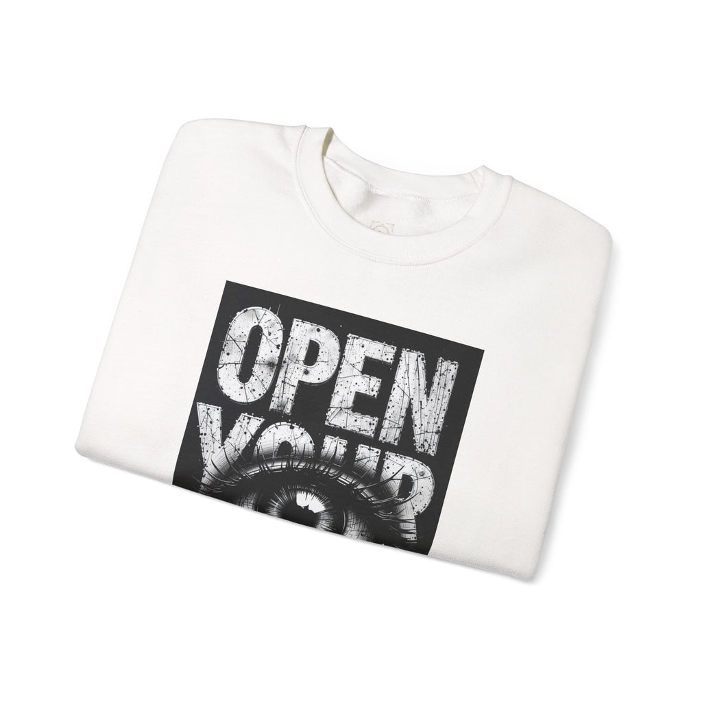 Open Your Eyes Crewneck Sweatshirt — Graphic Eye Design