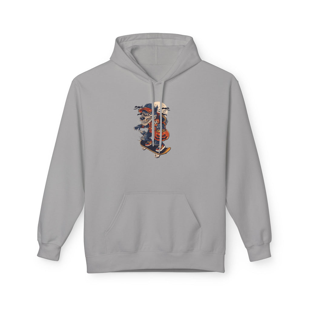 Skull Collage Hoodie — Grunge Floral Skull Graphic Pullover