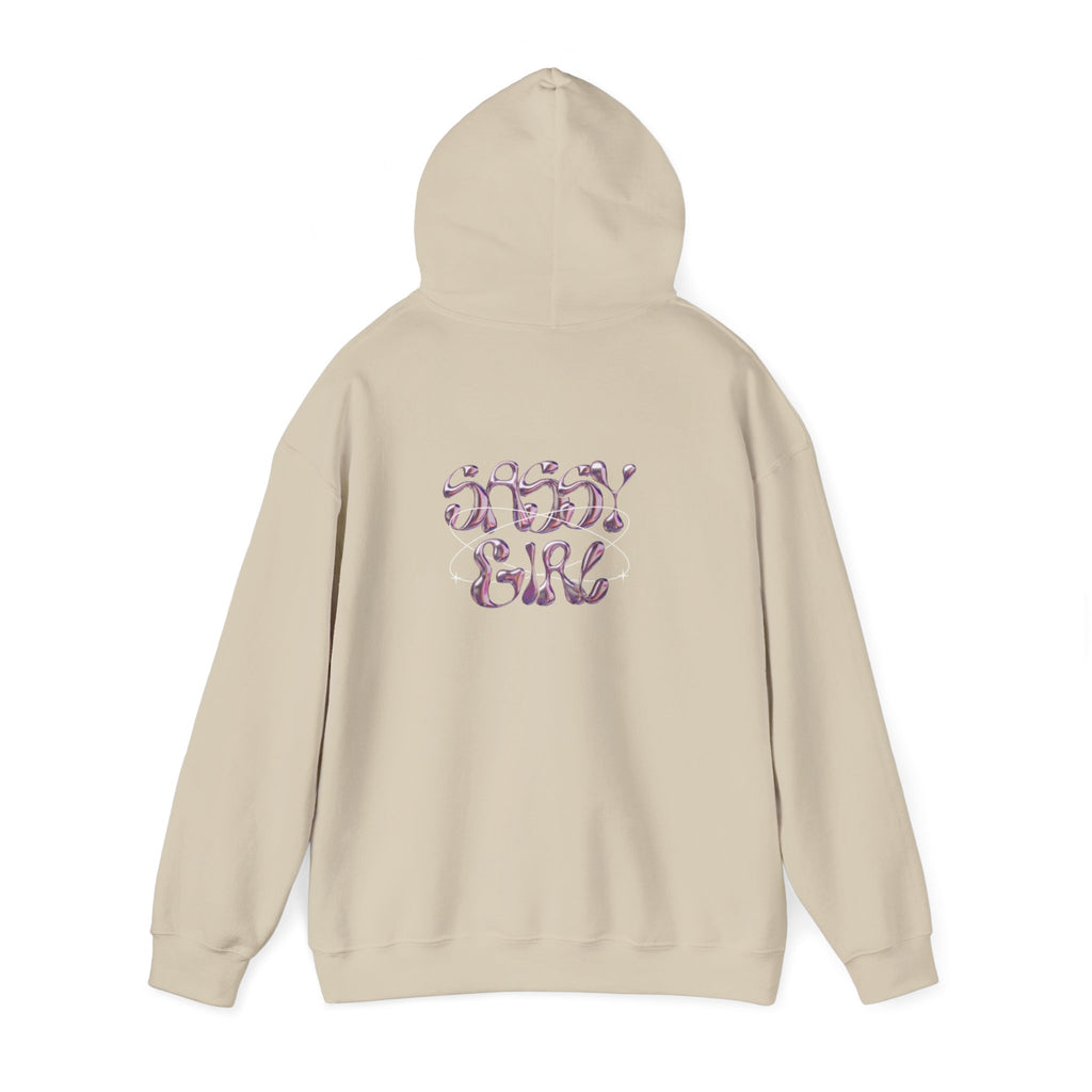 Hoodie — "Shady Girl" Retro Pink Marble Graphic Hoodie