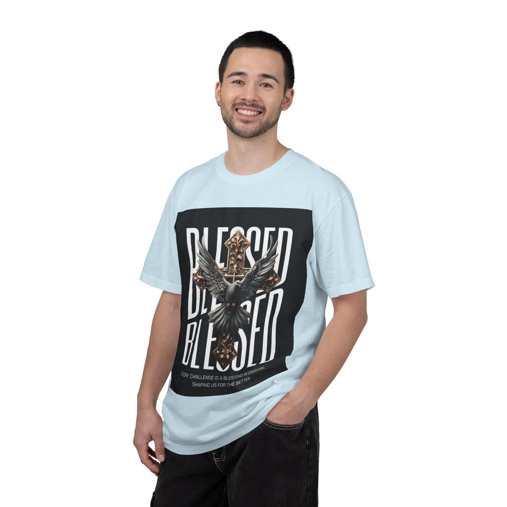 Blessed Dove Graphic T-Shirt — "BLESSED" Faith-Inspired Tee