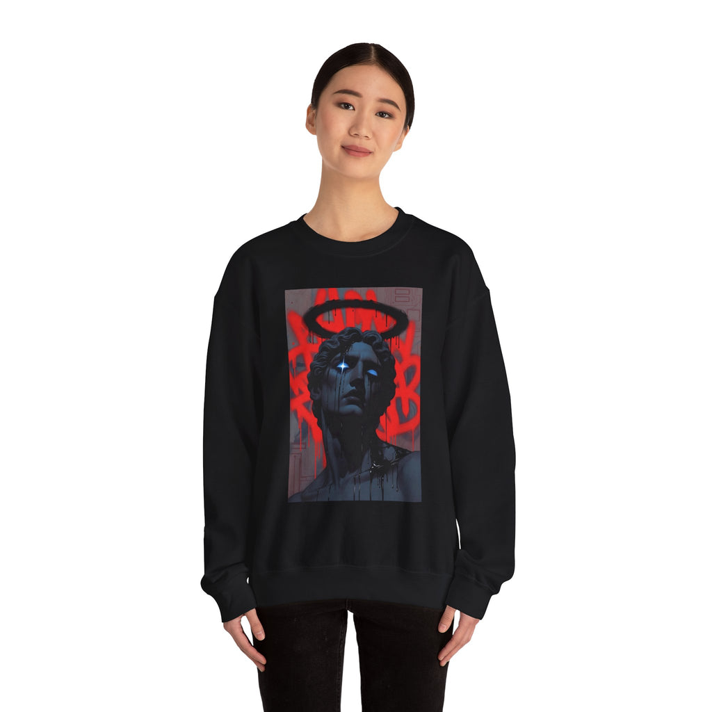 Street Art Statue Crewneck Sweatshirt