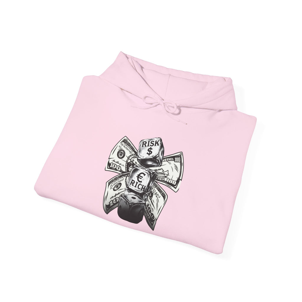 Money Bow Hoodie — Graphic Dollar Knot “Get Rich” Pullover