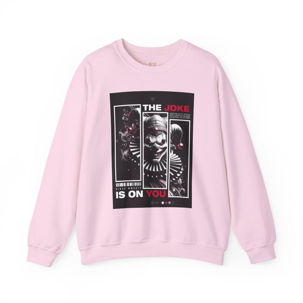 Creepy Clown "The Joke Is On You" Crewneck Sweatshirt