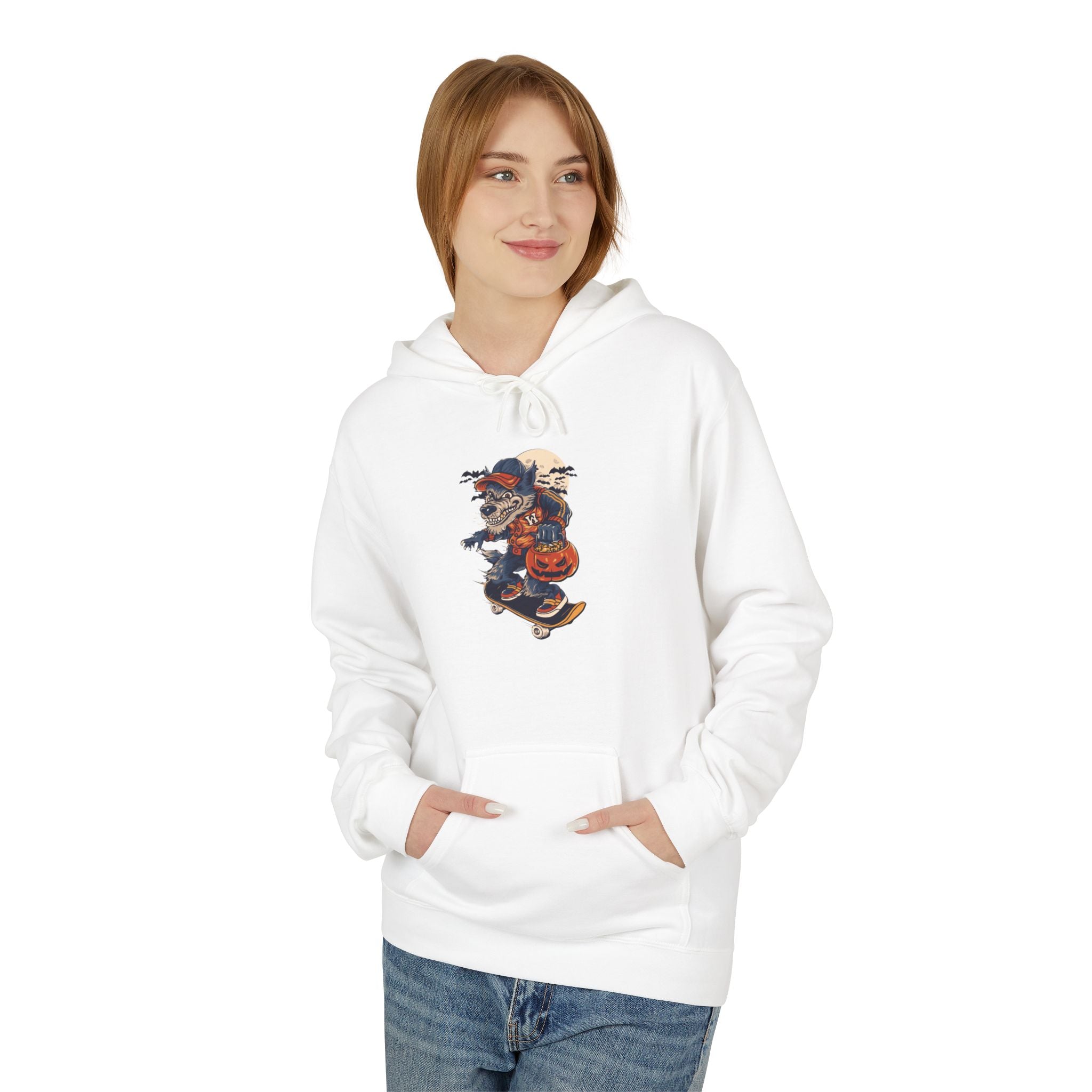 Skull Collage Hoodie — Grunge Floral Skull Graphic Pullover