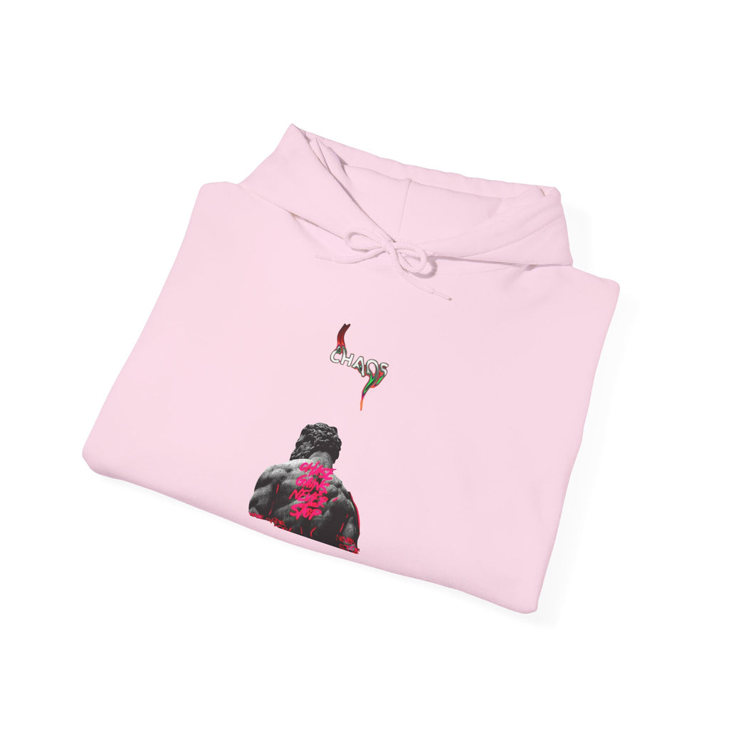 Smoky Rose Backprint Hoodie — Floral Skull Streetwear Pullover