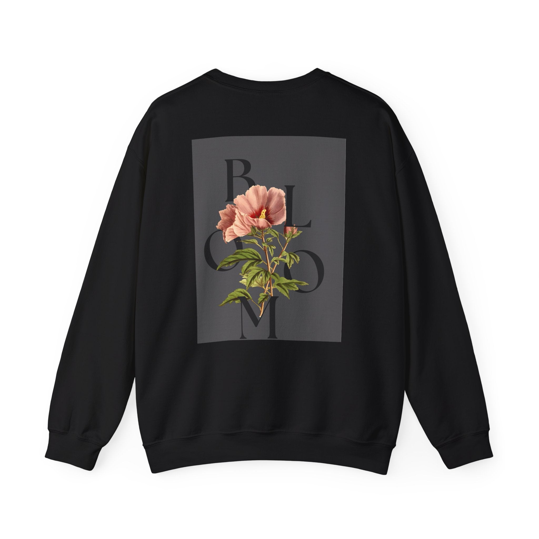 Floral Bloom Sweatshirt — Vintage Pink Flower Graphic Crewneck