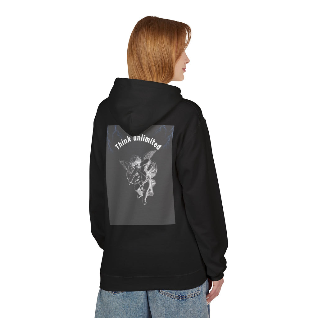 Think Unlimited Hoodie — Inspirational Angel Graphic Pullover