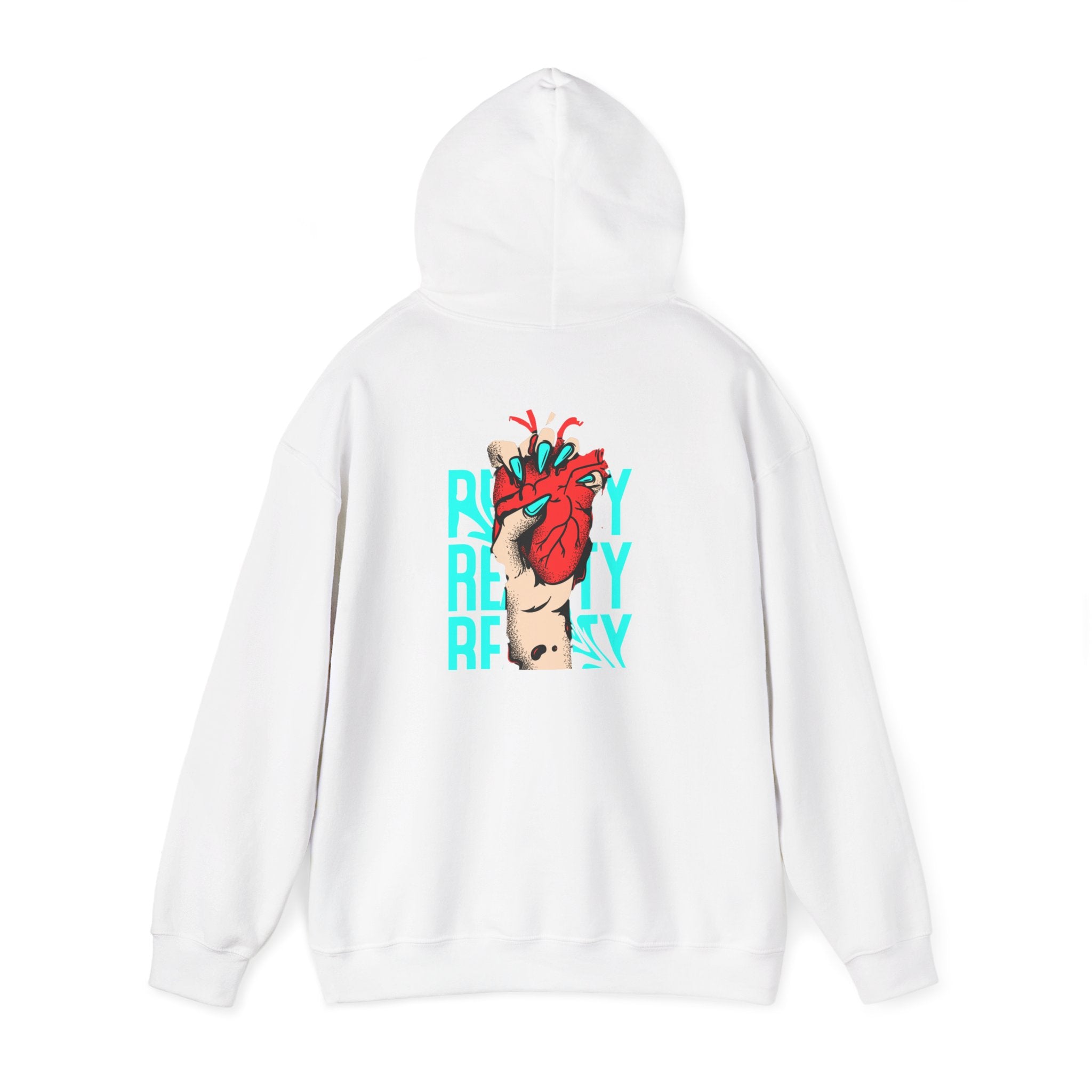 Heart in Hand Hoodie — 'Ready' Graphic Pullover