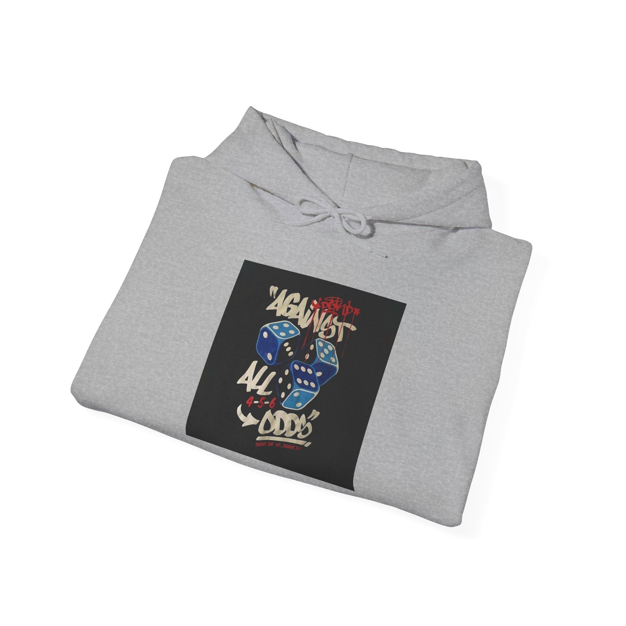 Against All Odds Hoodie — Vintage Dice Graphic Pullover