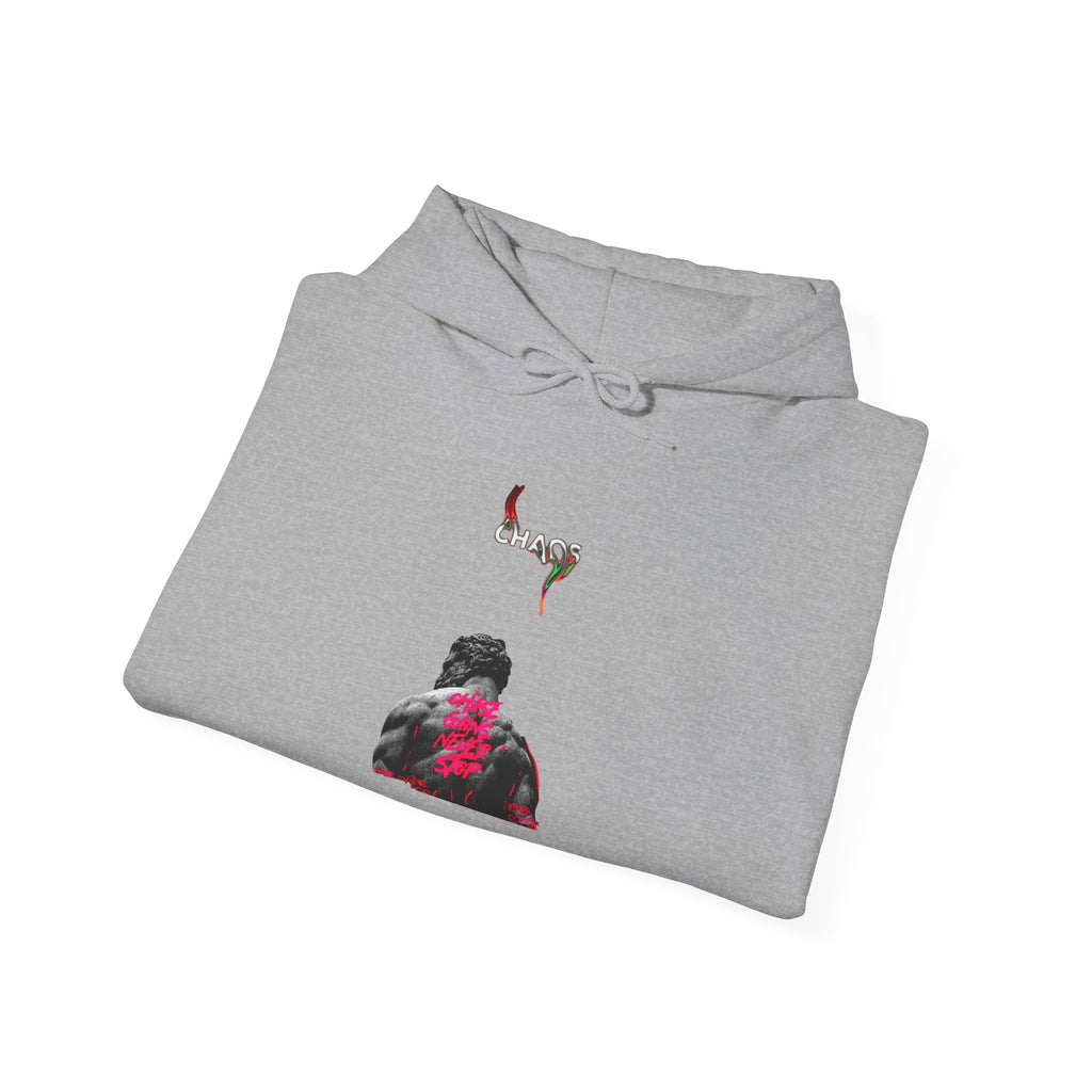 Smoky Rose Backprint Hoodie — Floral Skull Streetwear Pullover