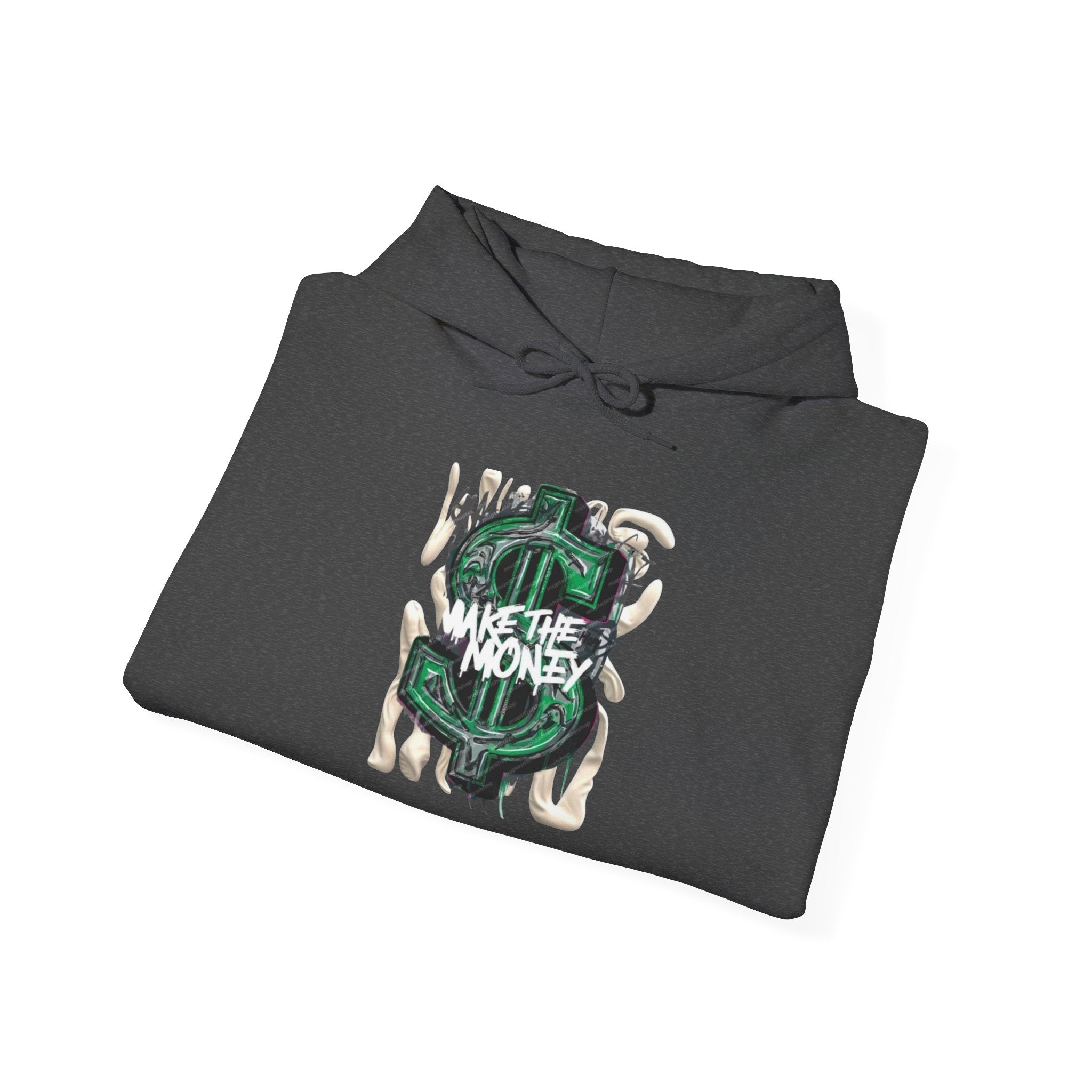 Make The Money Hoodie — Green Dollar Sign Graphic Pullover