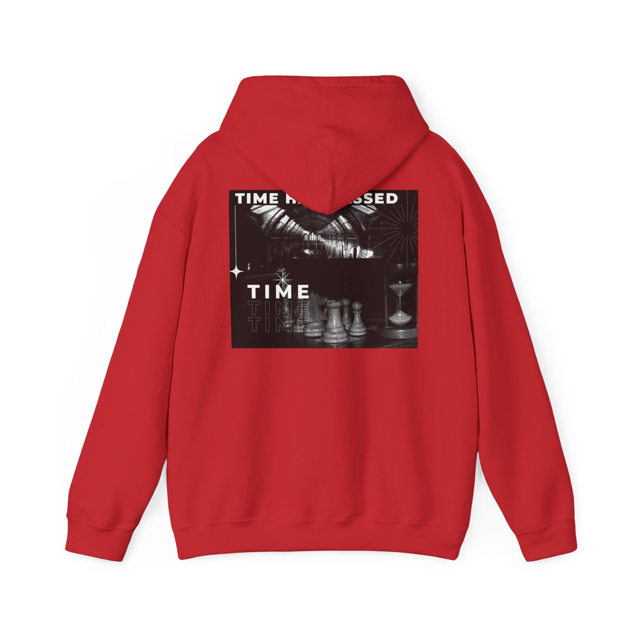 Time Has Passed Hoodie — Vintage Chess Graphic Hooded Sweatshirt