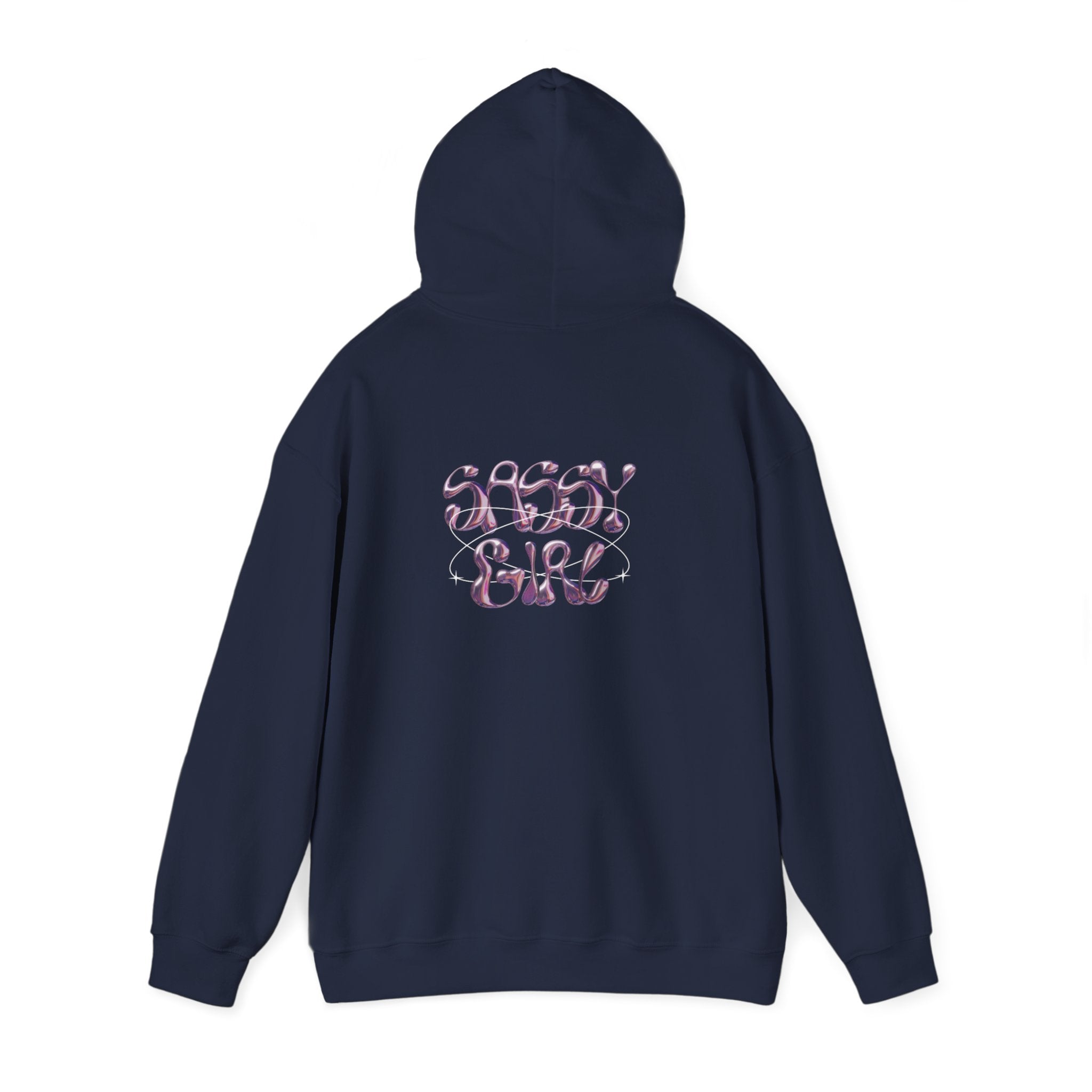 Hoodie — "Shady Girl" Retro Pink Marble Graphic Hoodie
