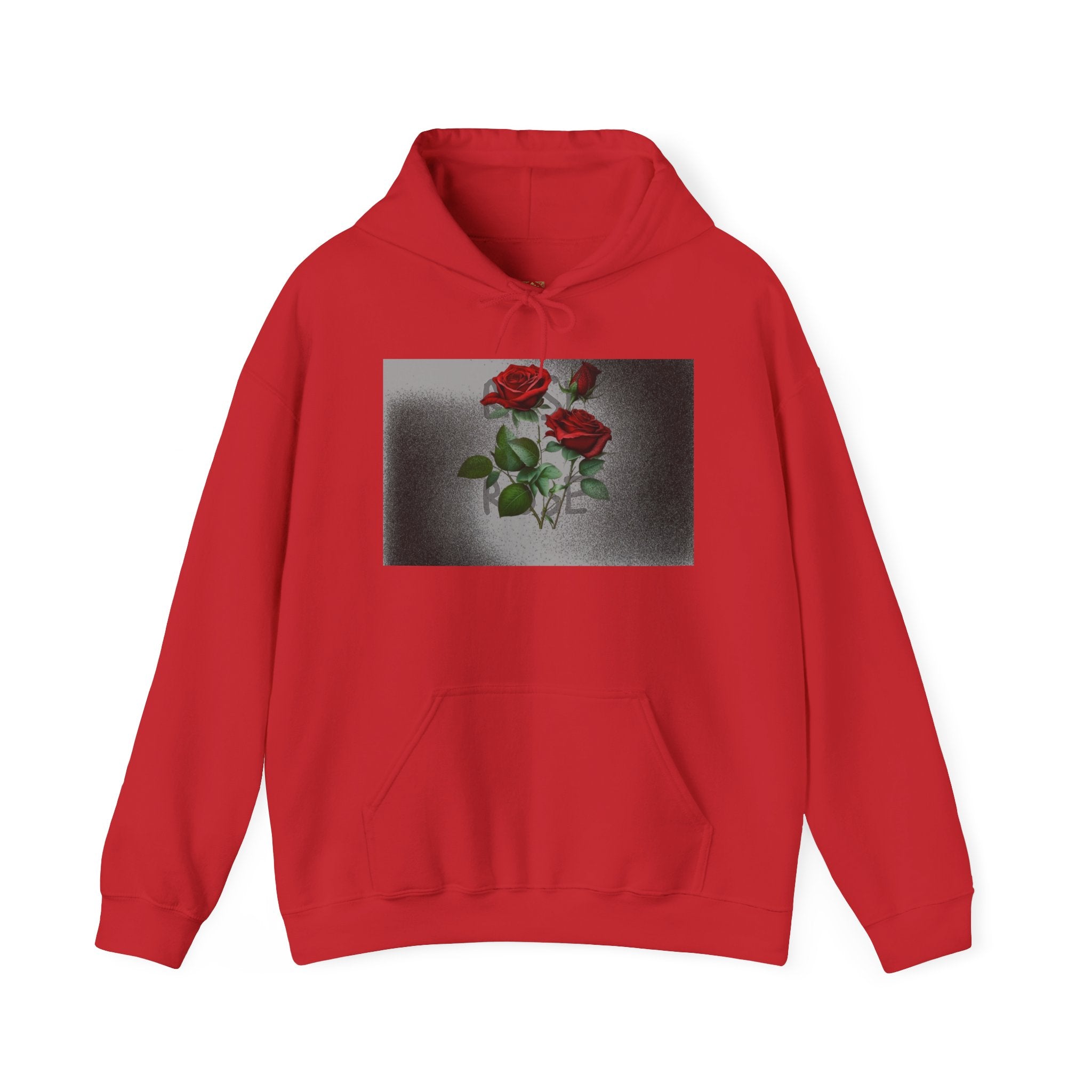 Rose Bloom Hoodie — Vintage Red Roses Graphic Pullover