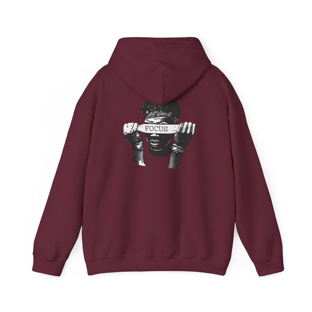 Focus Graphic Hoodie — Monochrome Motivational Streetwear