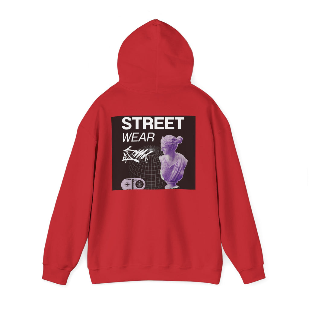 Streetwear Hoodie — 'STREET WEAR' Vaporwave Statue Graphic Pullover