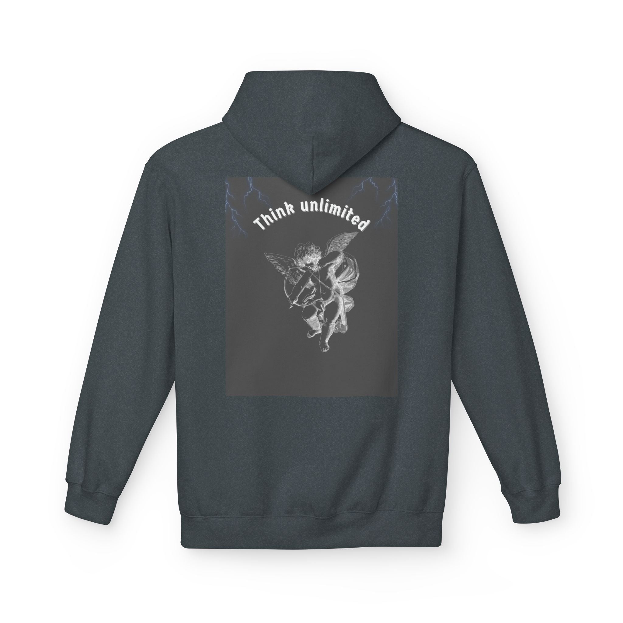Think Unlimited Hoodie — Inspirational Angel Graphic Pullover