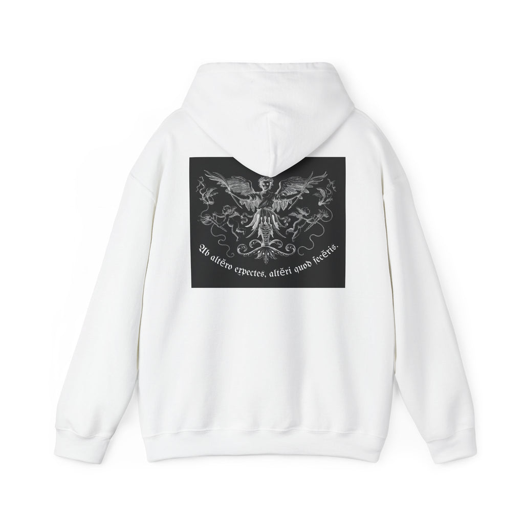 Phoenix Crest Hoodie — "We alone create, alone save, alone" Gothic Graphic Sweatshirt
