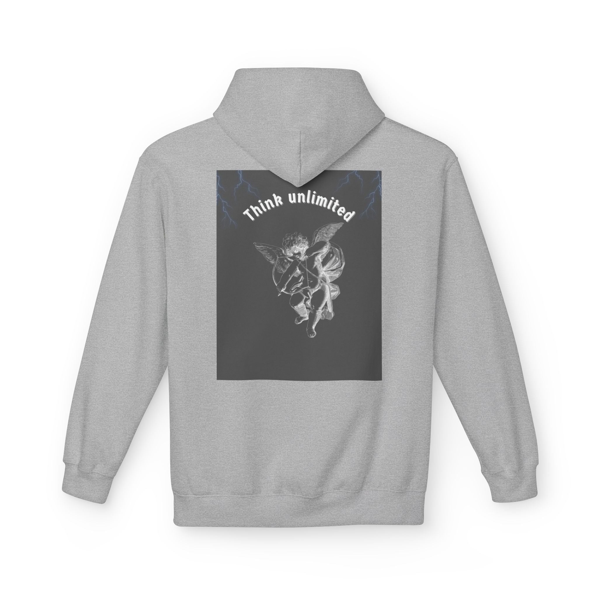 Think Unlimited Hoodie — Inspirational Angel Graphic Pullover