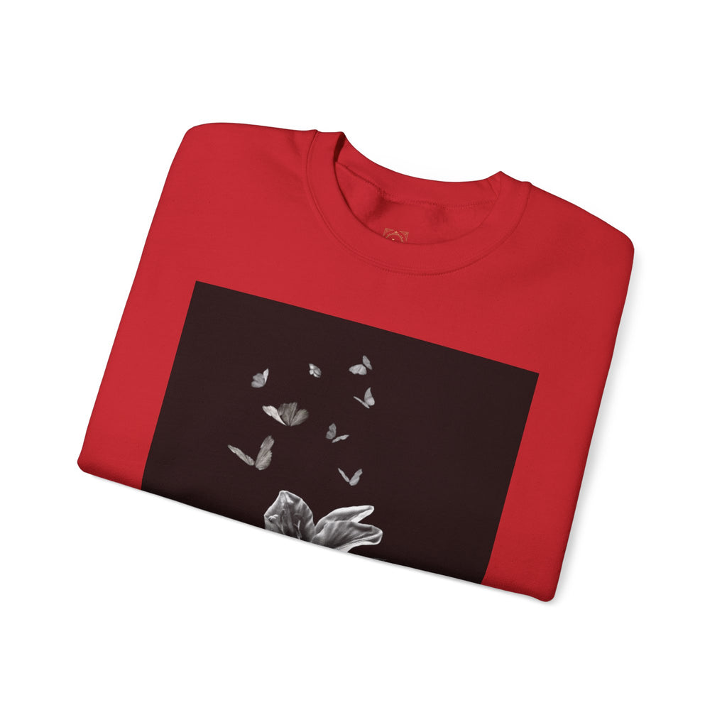 Floral Butterfly Crewneck Sweatshirt