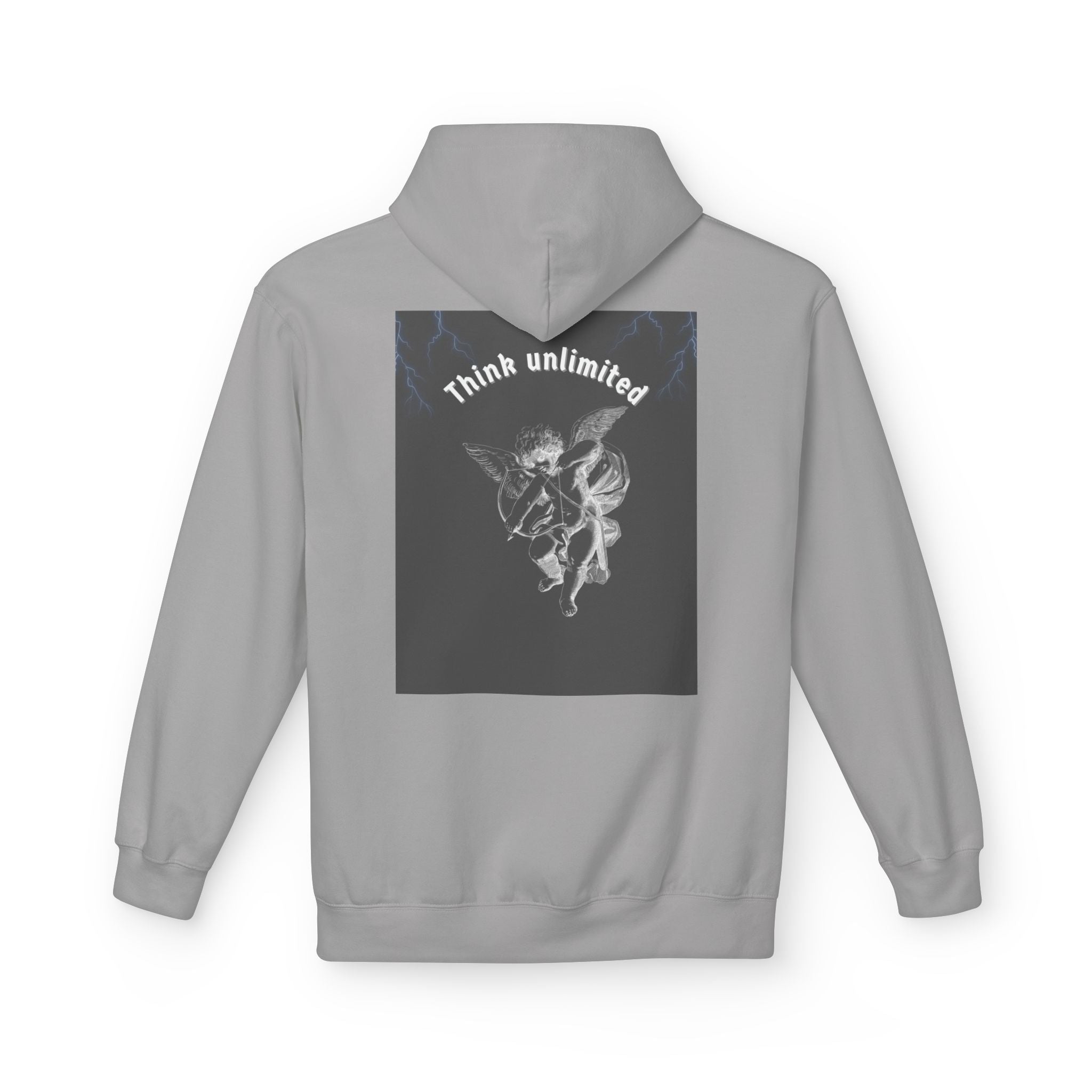 Think Unlimited Hoodie — Inspirational Angel Graphic Pullover