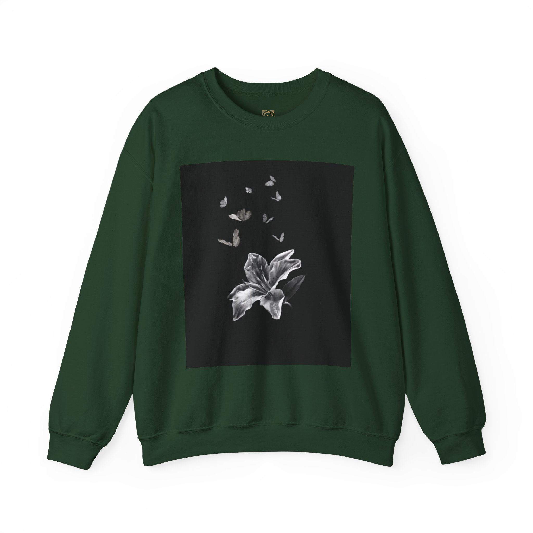 Floral Butterfly Crewneck Sweatshirt