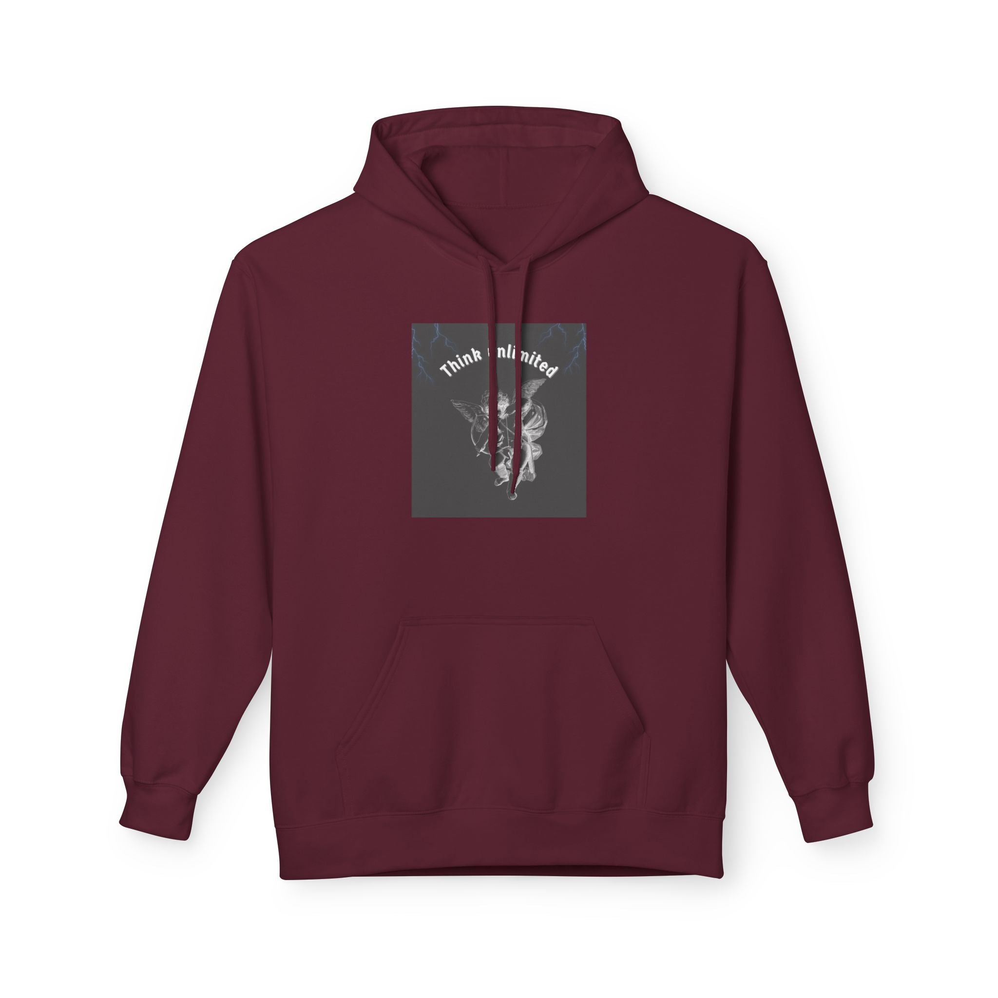Think Unlimited Hoodie — Inspirational Angel Graphic Pullover