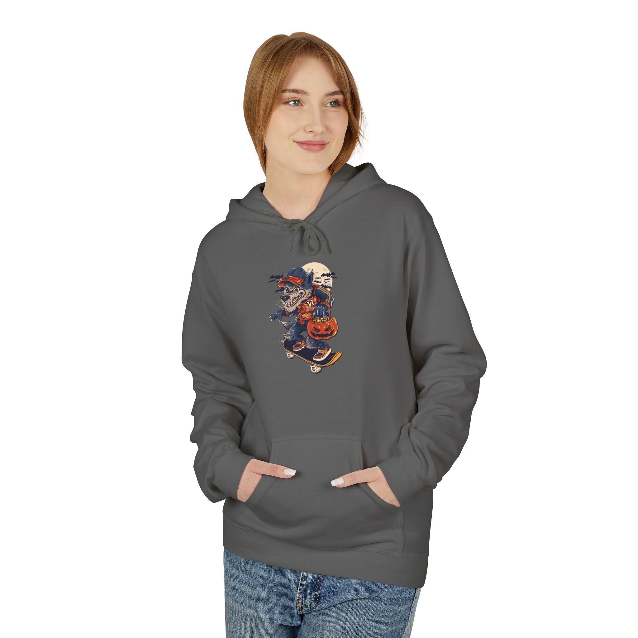 Skull Collage Hoodie — Grunge Floral Skull Graphic Pullover