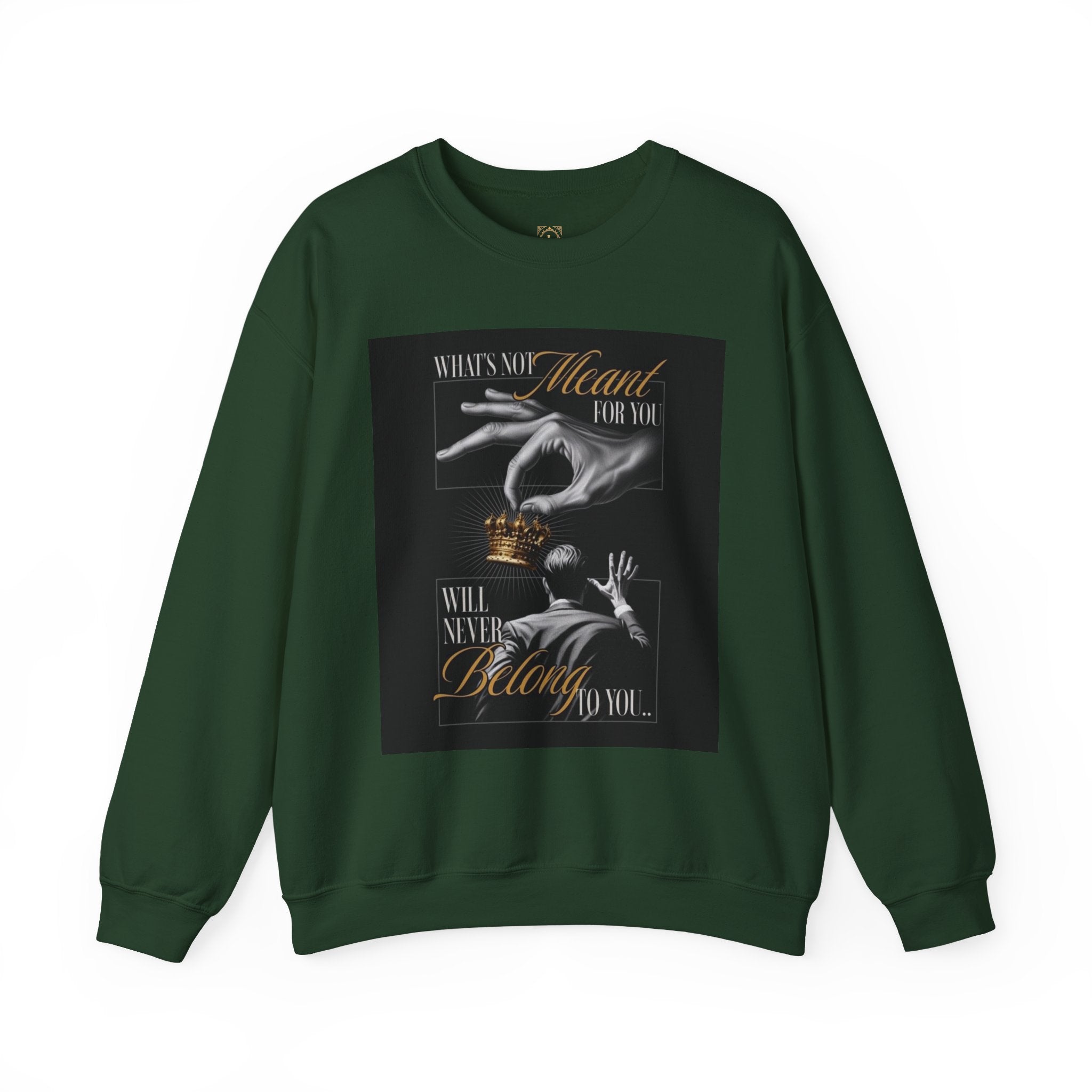 Crewneck Sweatshirt — 'What's My Heart For You' Inspirational Graphic Crewneck