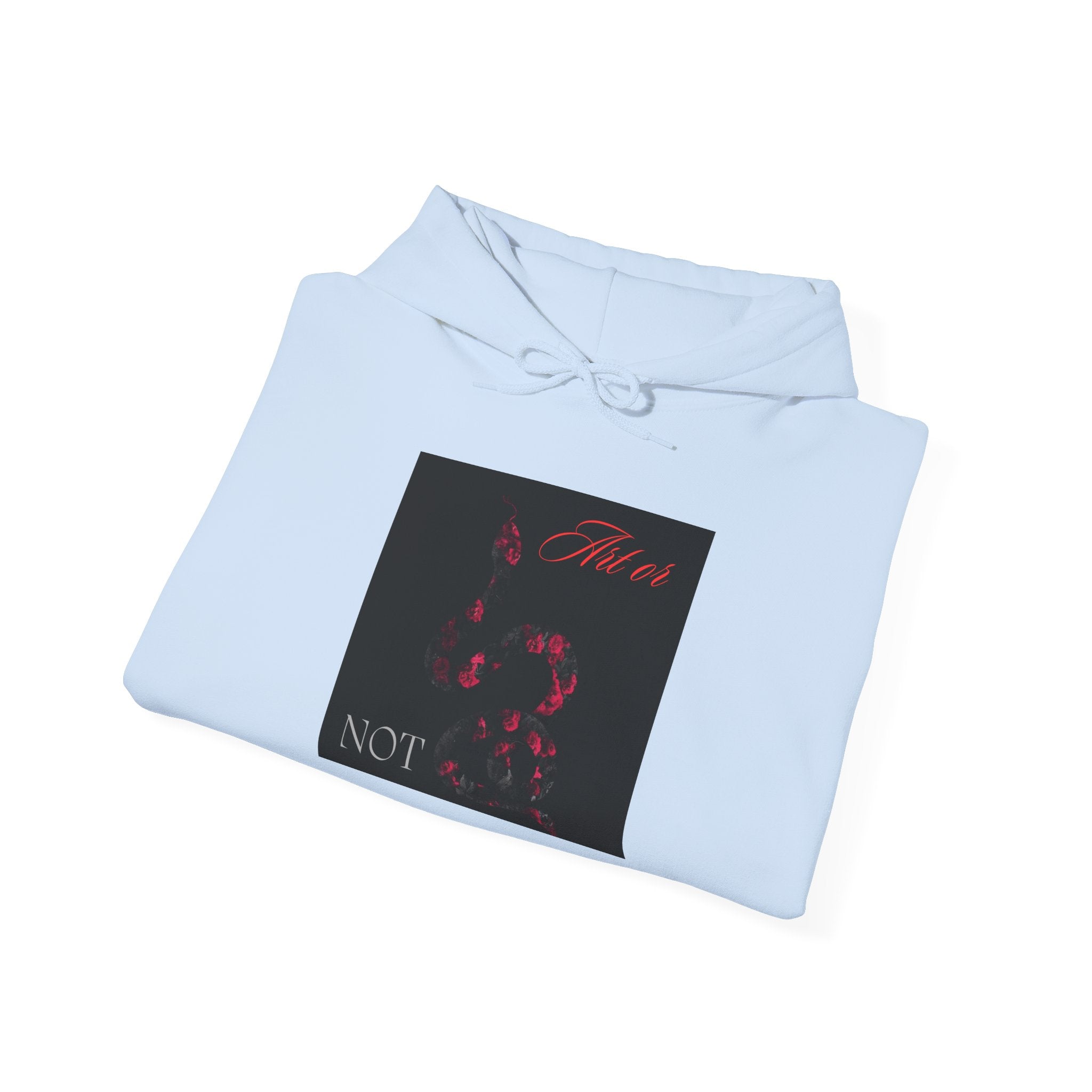 Hoodie — Gothic Red Roses 'Not Mine' Graphic Pullover