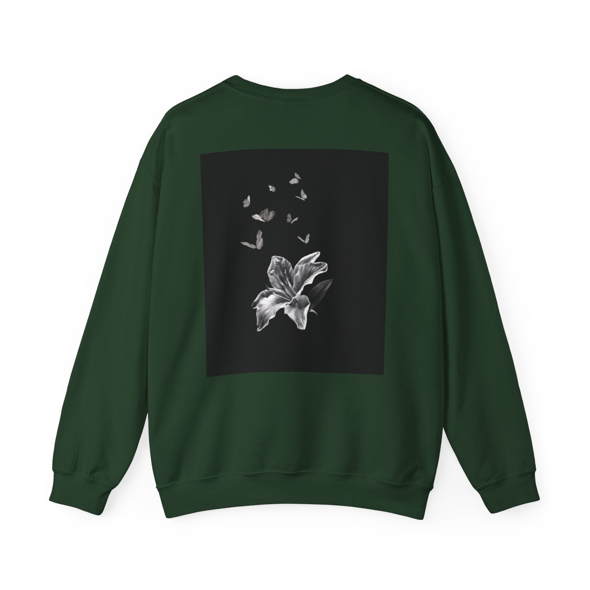 Floral Butterfly Crewneck Sweatshirt