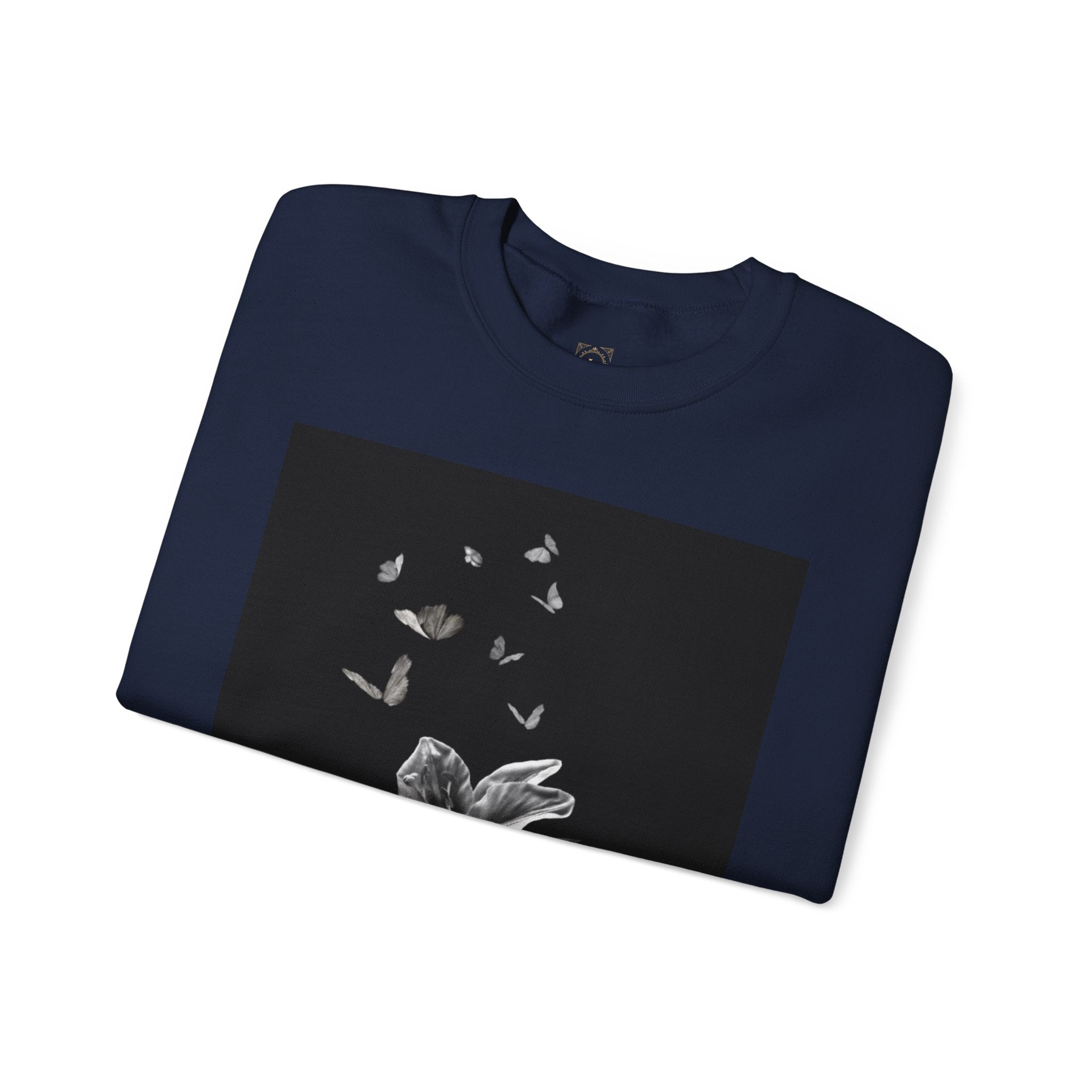 Floral Butterfly Crewneck Sweatshirt