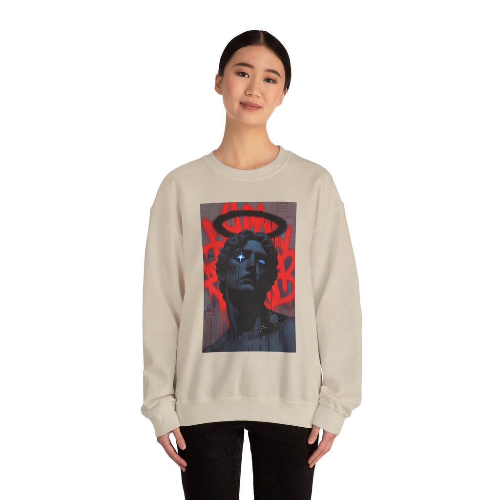Street Art Statue Crewneck Sweatshirt