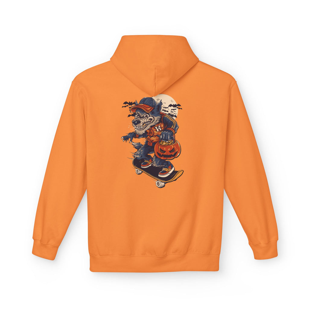 Skull Collage Hoodie — Grunge Floral Skull Graphic Pullover