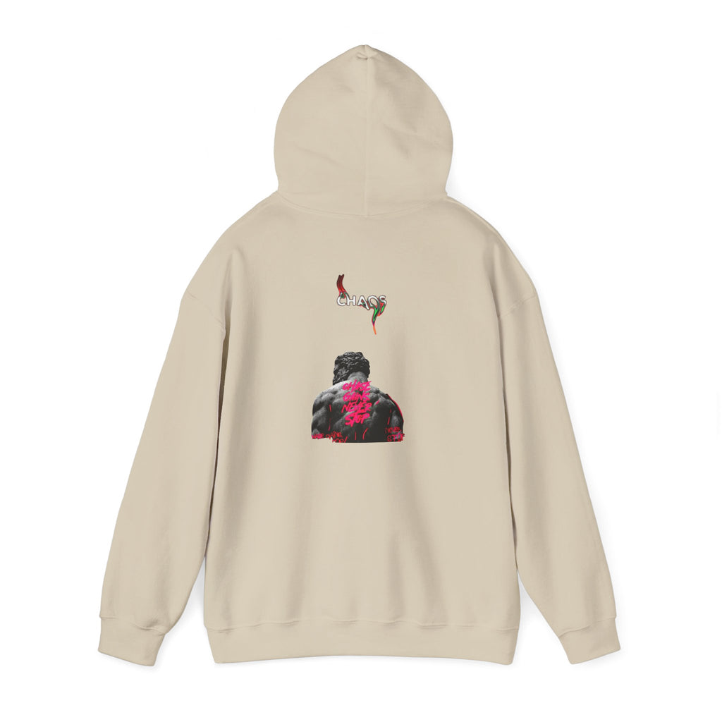 Smoky Rose Backprint Hoodie — Floral Skull Streetwear Pullover