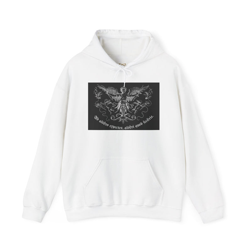 Phoenix Crest Hoodie — "We alone create, alone save, alone" Gothic Graphic Sweatshirt