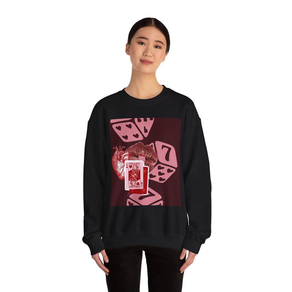 Lucky Heart Dice Crewneck Sweatshirt — 'Legaciess' Logo Back