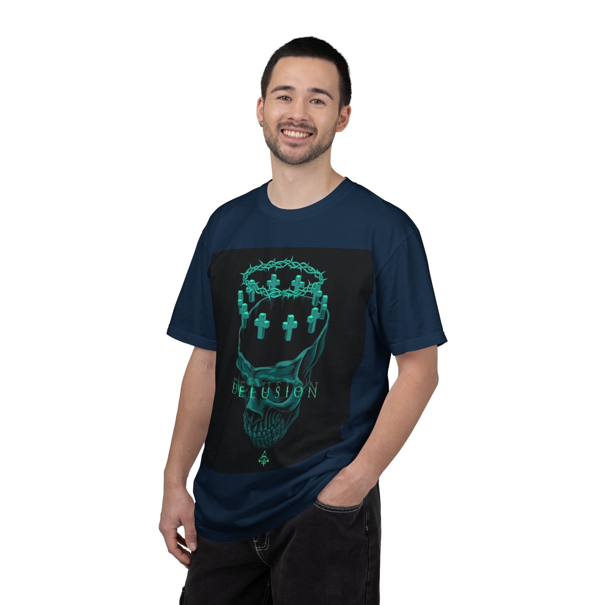 Skull Crown Tee — 'Delusion' Gothic Graphic T-Shirt